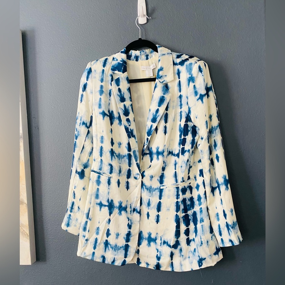 House of Harlow 1960s tie dye blazer size small new with tag oversized